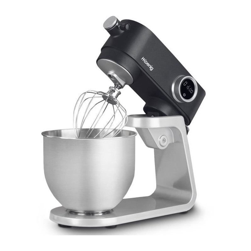 Batidora amasadora km120 h.koenig 800 w, 5 litros, 8 velocidades, plata.