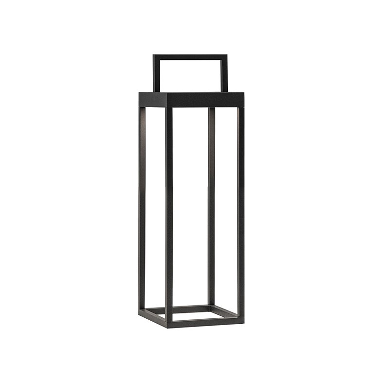 Latarnia solarna Soon, antracytowa, dioda LED 2,2 W, zasilana bateryjnie, IP54, wysokość 32,5 cm