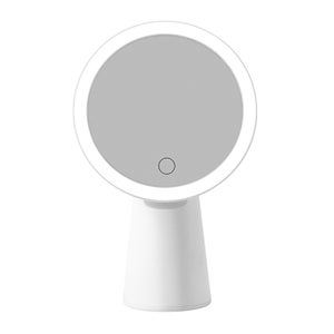 Gugululu Miroir Nuage Esthétique Pour Maquillage - À Poser Ou à Suspendre, Avec Support Réglable - Blanc, Style Décoratif
