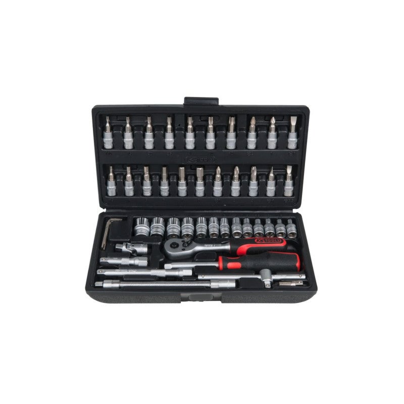 Zestaw kluczy nasadowych KS TOOLS 46 elementów Stal chromowo-wanadowa