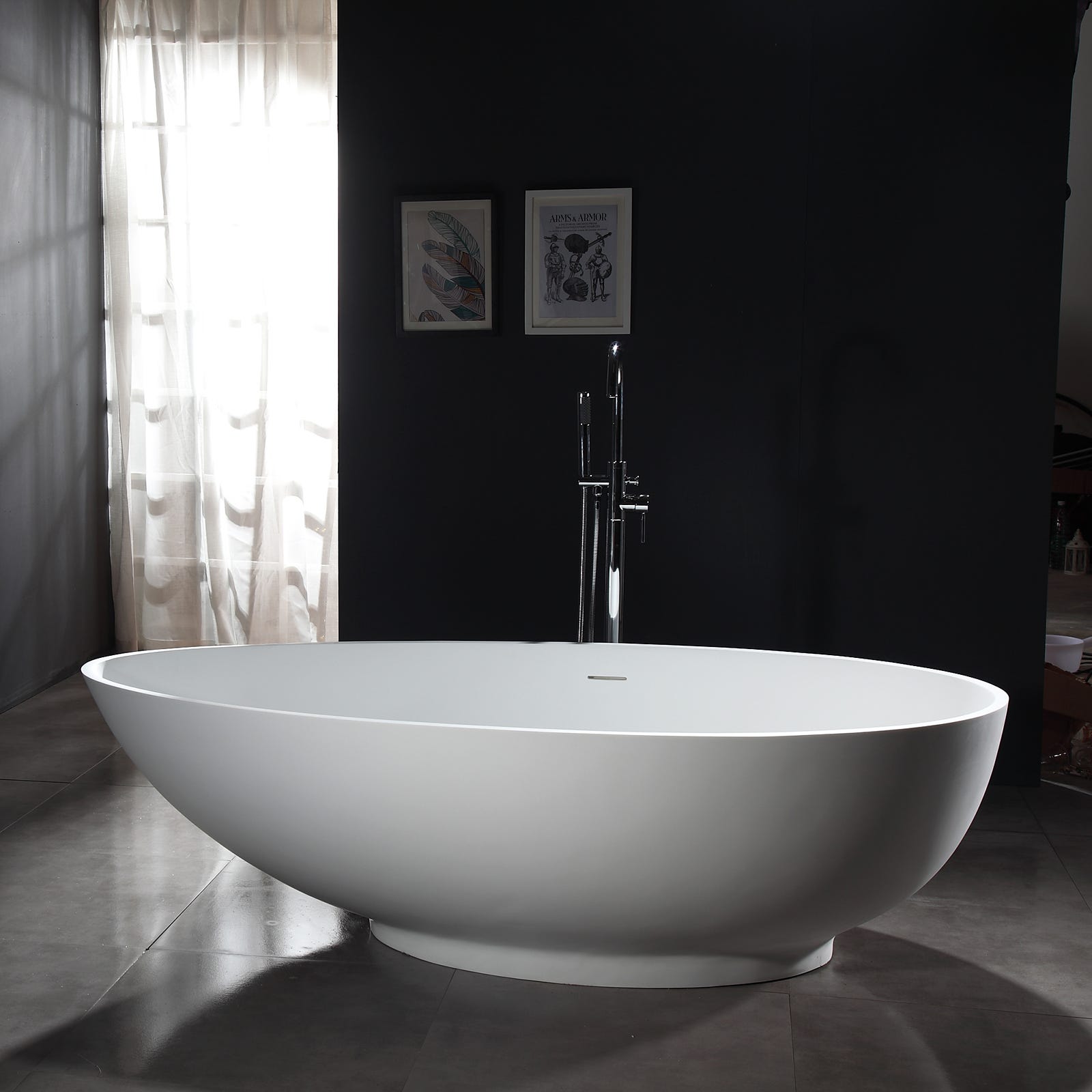 BERNSTEIN Baignoire lot Design En Fonte Min rale VIGO Blanc Mat bernstein-baignoire-lot-design-en-fonte-min-rale-vigo-blanc-mat