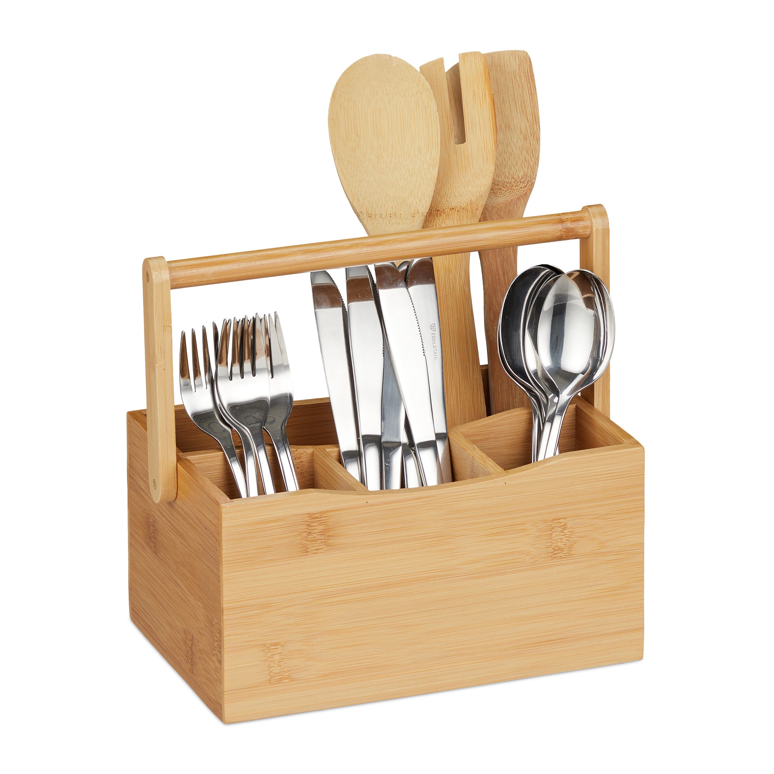Relaxdays Porte-ustensiles de cuisine bambou Relaxdays Porte-ustensiles de cuisine bambou