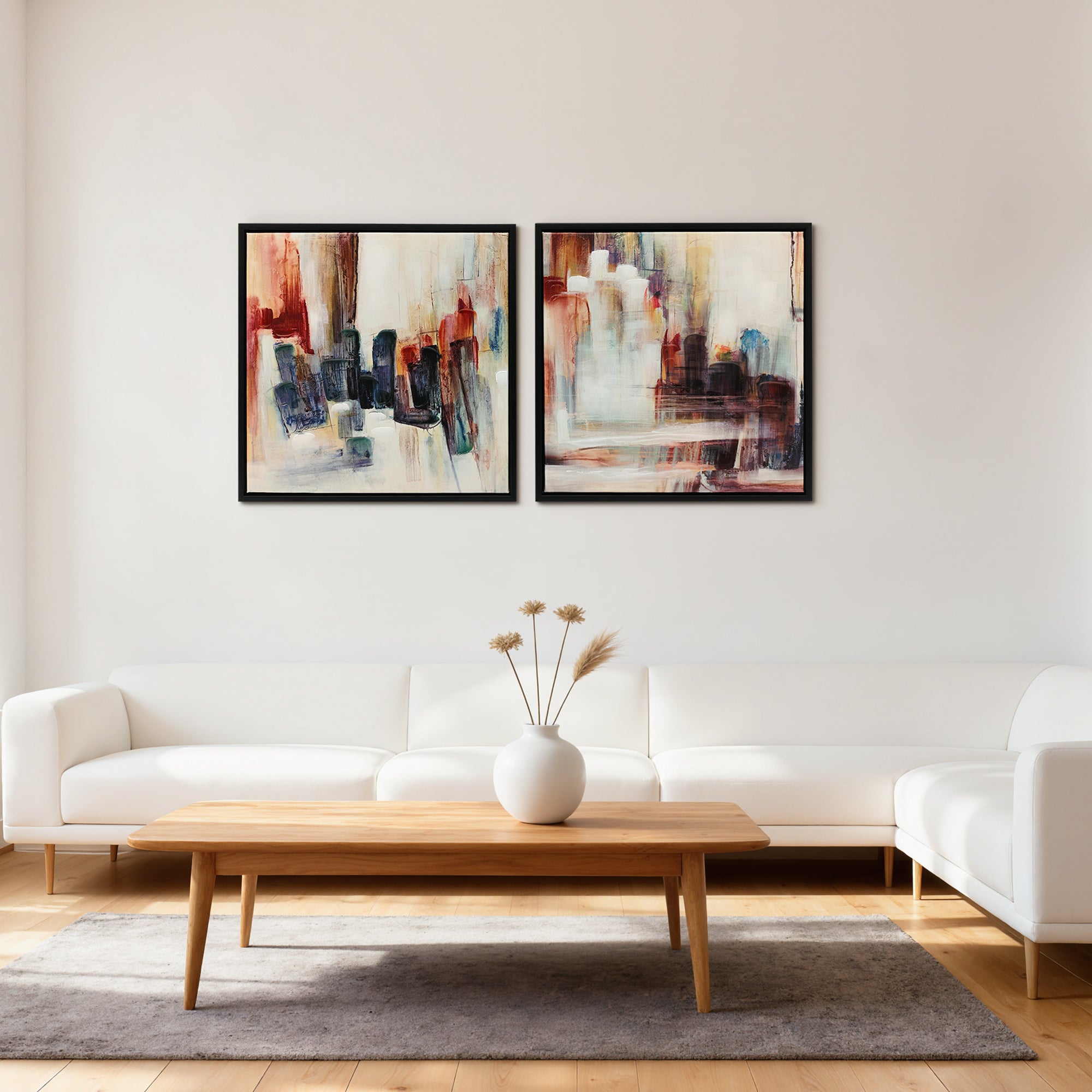 Quadros Decorativos HOMCOM Tela, Plástico Multicolor 40x3.5x40 cm - 2