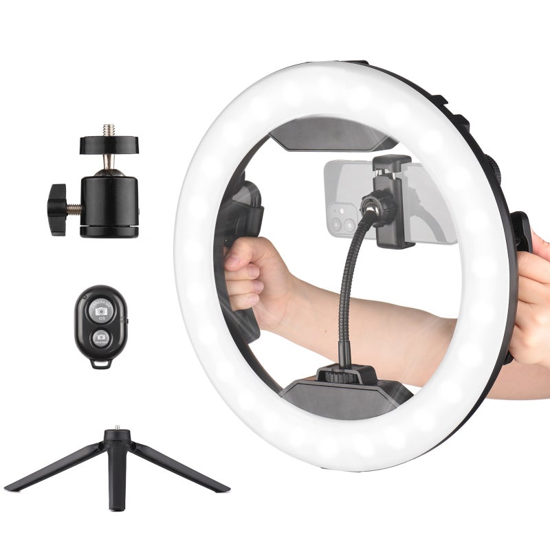 Kit Ring Light Da Tavolo Railee 6 Pollici | Con Treppiede, Clip Per Telefono E Borsa Trasporto