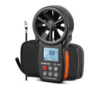 Anemómetro Portátil Digital | Mide Velocidad Y Temperatura Del Viento, Para Vela, Drone Y Meteorología