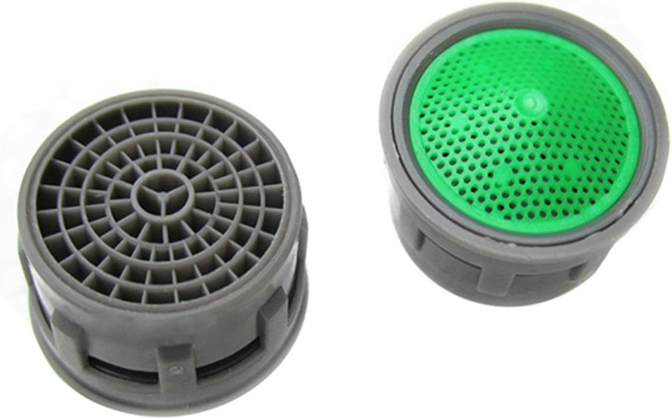 Set de 3 aeratoare de robinet M24 din ABS cu filtru din oțel inoxidabil și baterie pivotantă la 360°, derivator dublu. 3buc