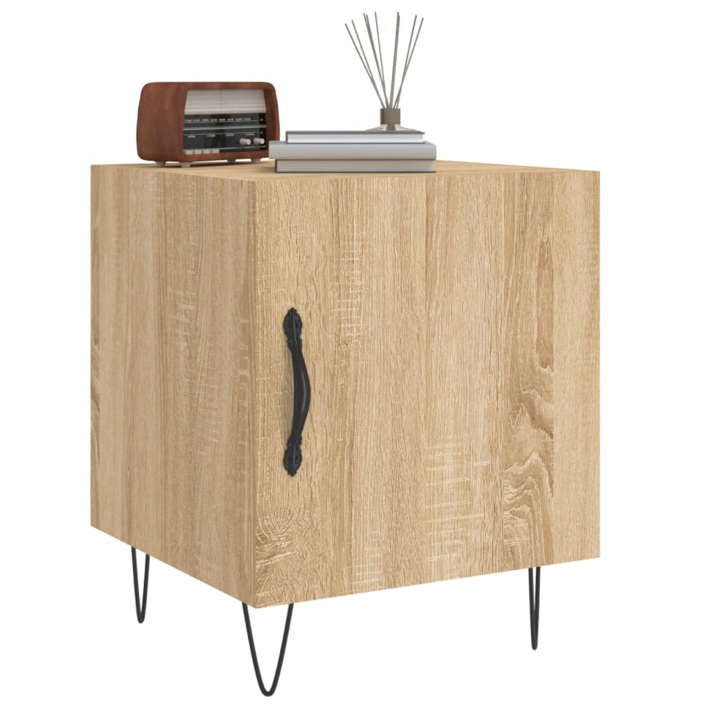 Table de chevet chêne sonoma 40x40x50 cm bois d’ingénierie - 3