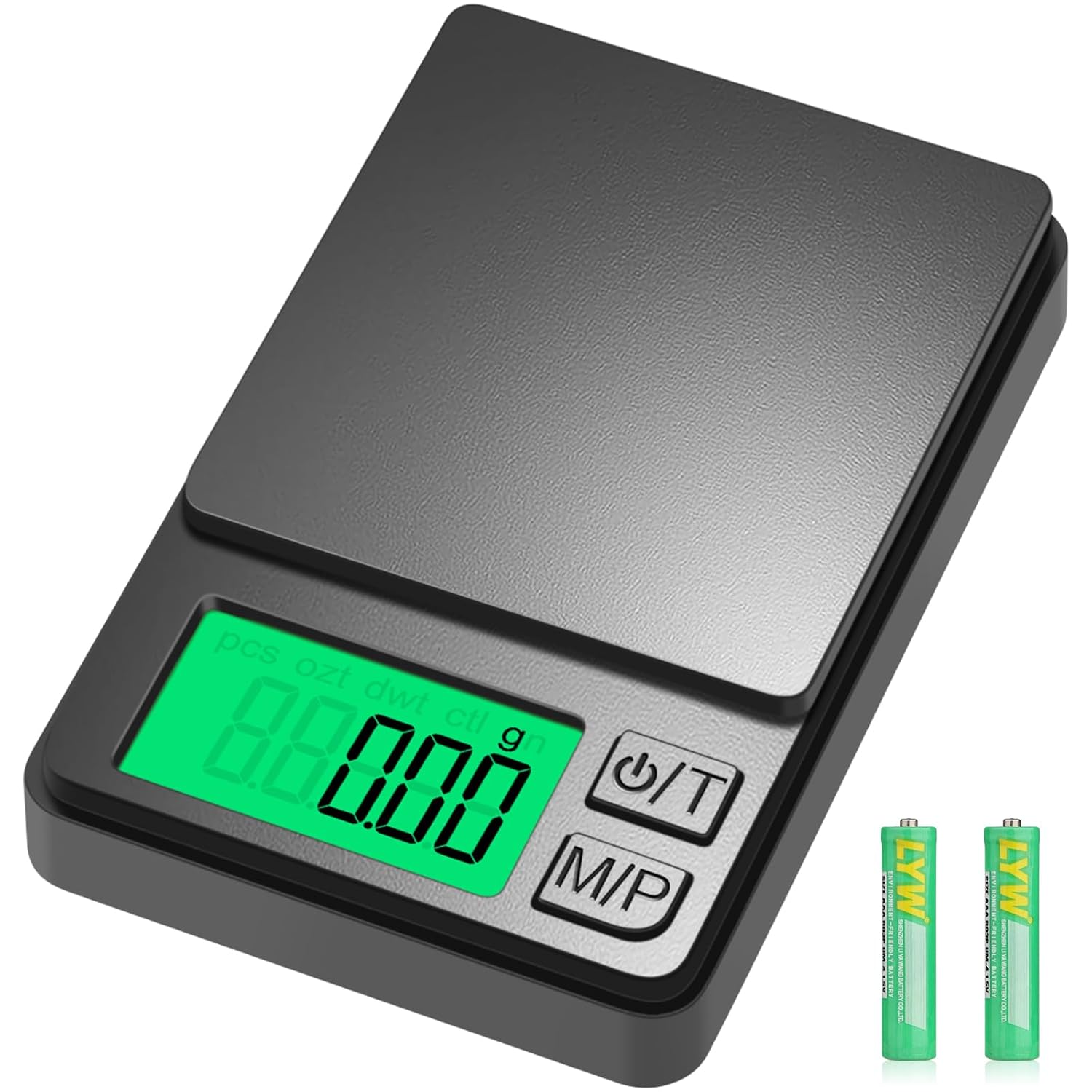 Waga kieszonkowa 1000g/001g, miniaturowa precyzyjna waga jubilerska, przenośna waga cyfrowa z wyświetlaczem LCD i funkcją tarowania