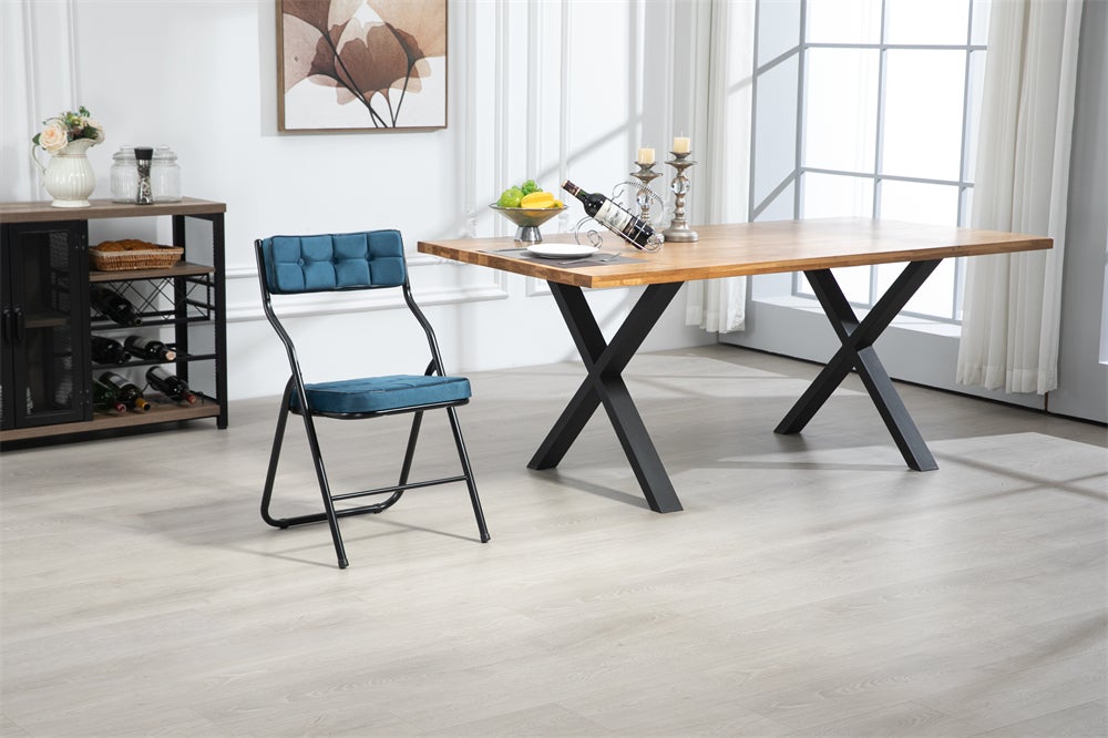 Chaise Pliable Avec Coussin Rembourré Et Dossier Pour Une