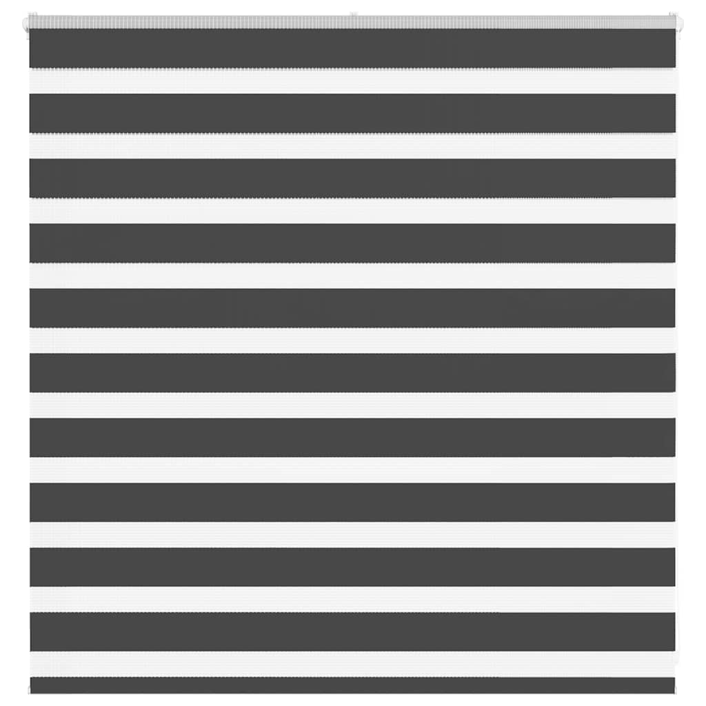 Roleta Zebra Czarna 150x100 cm Szerokość tkaniny Poliester vidaXL