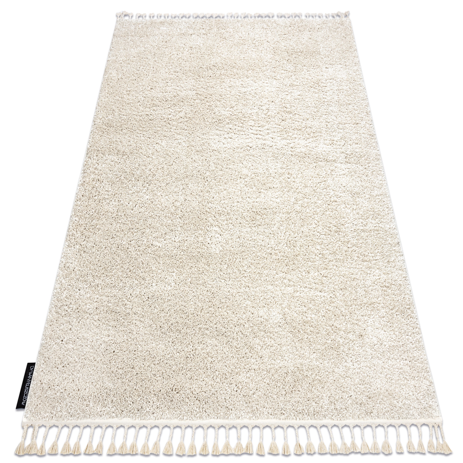 Alfombra berber 9000 crema franjas bereber marroquí shaggy 180x270 cm