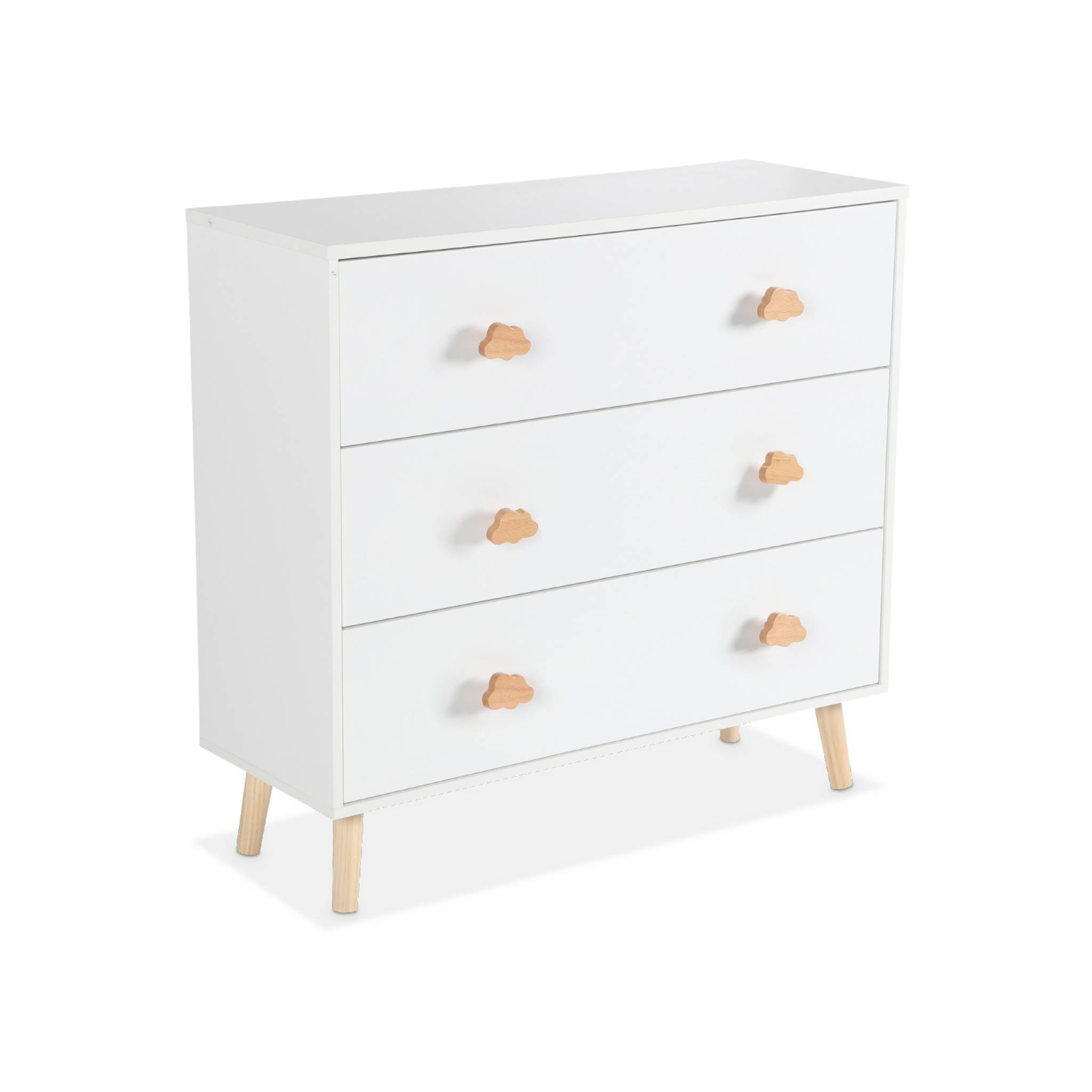 Letto A Castello Rico In Pino Naturale Con Cassettone E Materassi In Omaggio (Blu) – 190x80 Cm Per Bambini E Ragazzi
