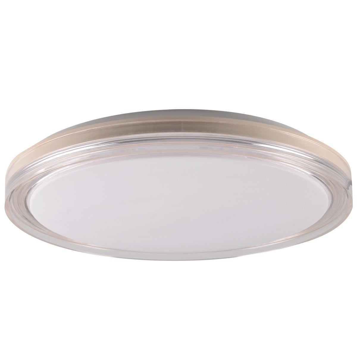 Plafon Cassandra okrągły biało-kremowy LED 72W 3000K-6000K 8000lm z pilotem wym: 6,5 x 49 cm IP44 aluminium Polux