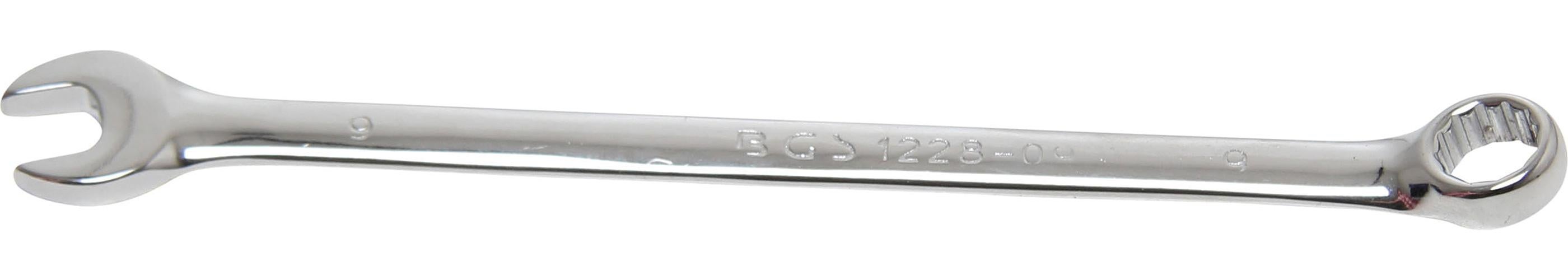 BGS Klucz płasko-oczkowy, bardzo długi, SW 9 mm - 1228-9