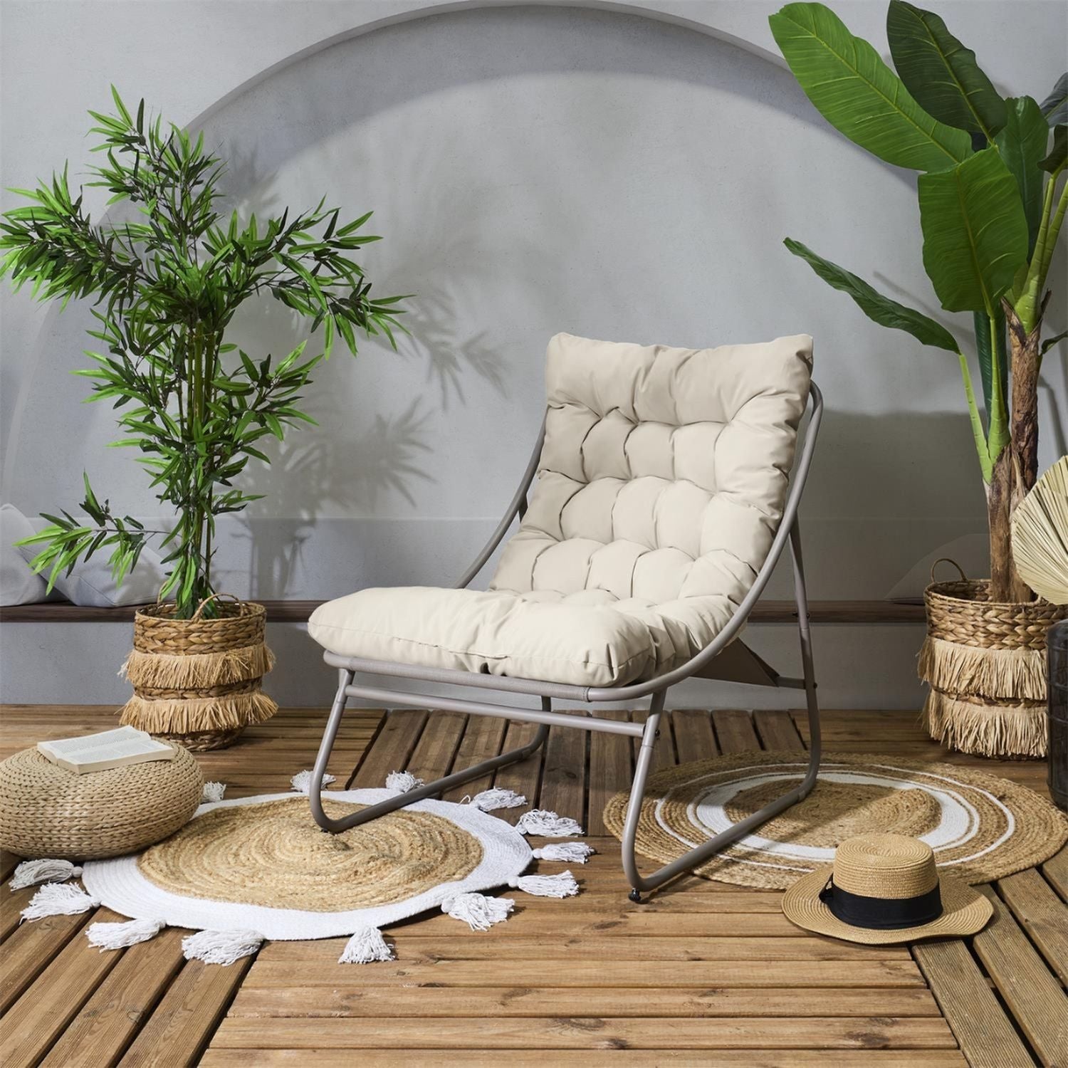 Fauteuil de détente DOLCE VITA - Beige - 2