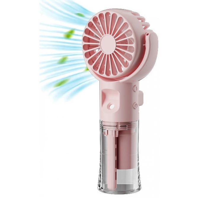 Ventilateur à main design et puissant FLOW couleur Rose par REMEMBER Ventilateur à main design et puissant FLOW couleur Rose par REMEMBER