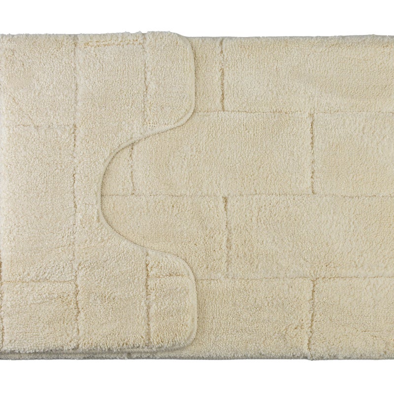 zac komplet 2 dywaników łazienkowych 50x37cm 50x80cm kremowy