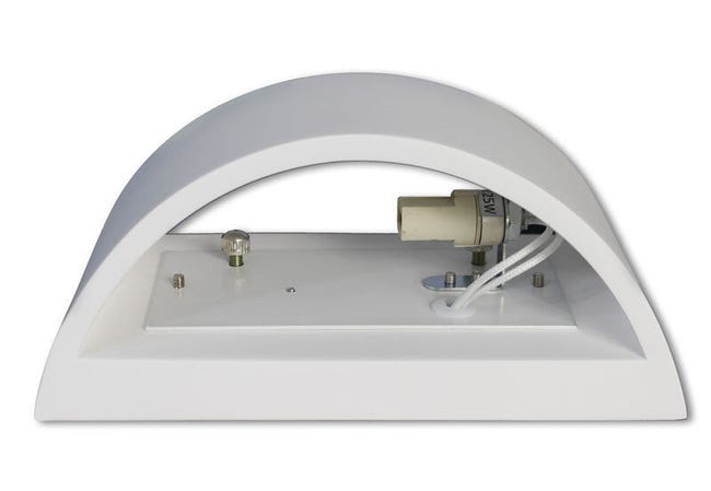 Applique Da Parete In Gesso Cubo - Lampada Moderna Biemissione Up&Down Per Lampadine G9 - Foto 6