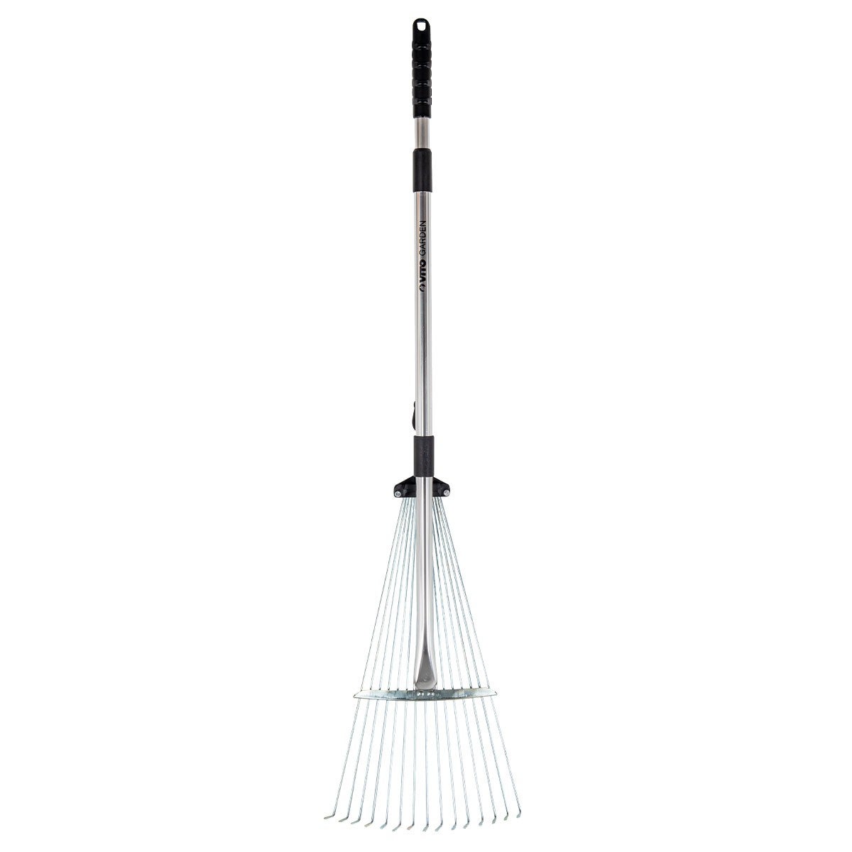 Balai à gazon aluminium 15 dents Manche télescopique 89.5 - 180 cm VITO - 2
