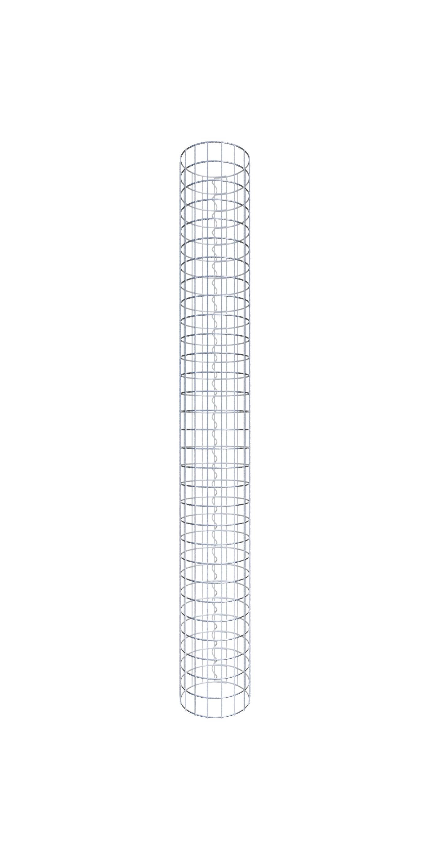 Kolumna gabionowa średnica 27 cm MW 5 x 5 cm okrągła - wysokość: 150 cm