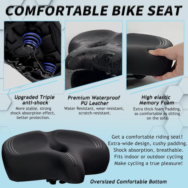 Selle De Velo Ultra Confortable Avec Dossier Selle De Velo Ultra Confortable Avec Dossier