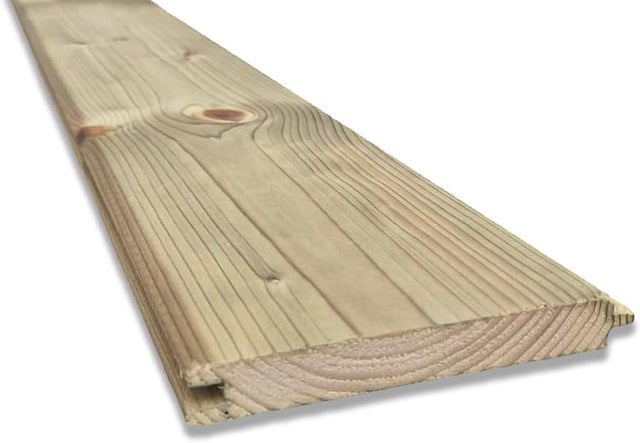 Perlina in legno di abete impregnato, 15 cm x 2 cm, lunghezza 300 cm, per bricolage, rivestimenti