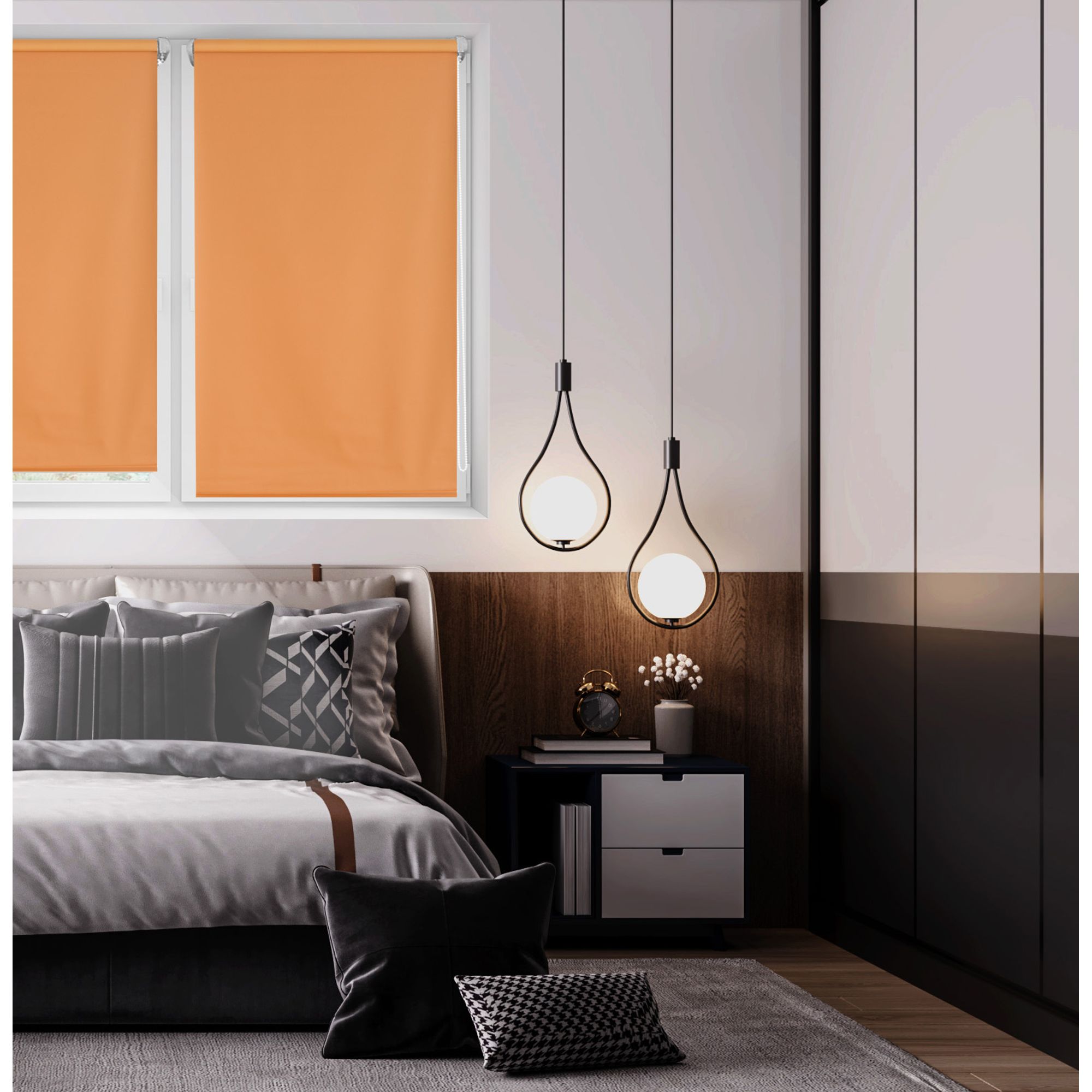 ECOMMERC3 | Tenda A Rullo Liscia Coprente Easyfix Misura 52x180 - Tenda Coprente SENZA ATTREZZI Tessuto Misura 49x175 - 5