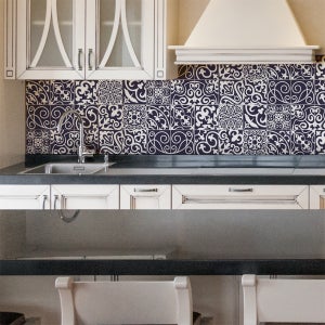 20 Stickers Carrelage 15x15cm - Imitation Carreau Ciment - Pour Cuisine & Salle De Bain
