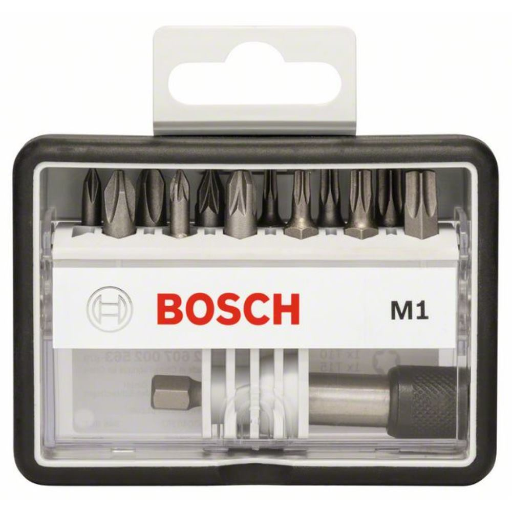 Bosch 2 607 002 563 - Set Robust Line di bit di avvitamento M Extra Hard, 12 +1 pz.