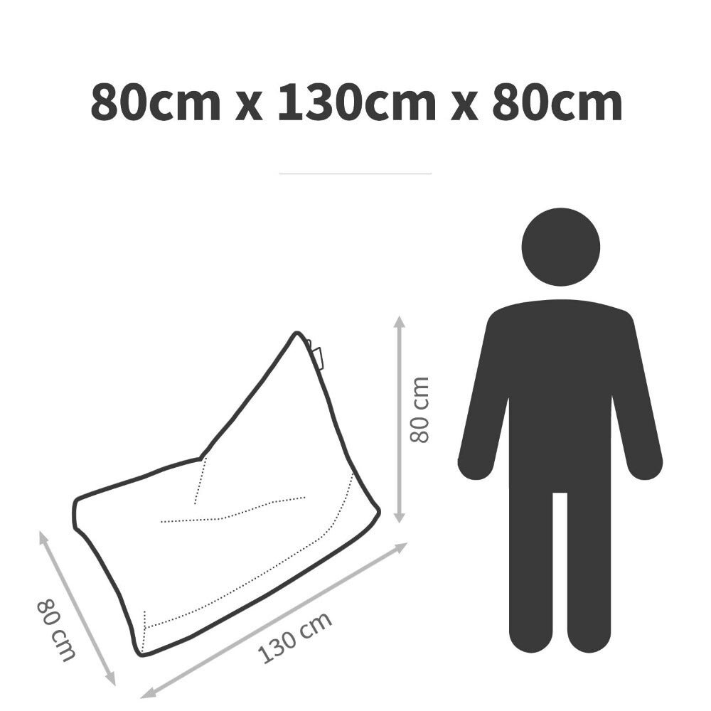 Pouf Pyramide Similicuir Outdoor Bleu Ciel Happers XL - 5