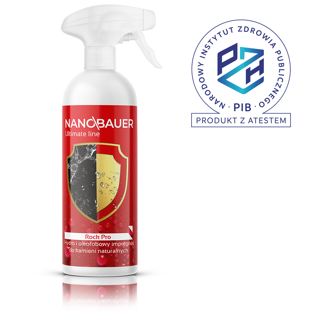 Impregnat do granitu marmuru bazaltu trawertynu łupku NANOBAUER 500ml / 10m²