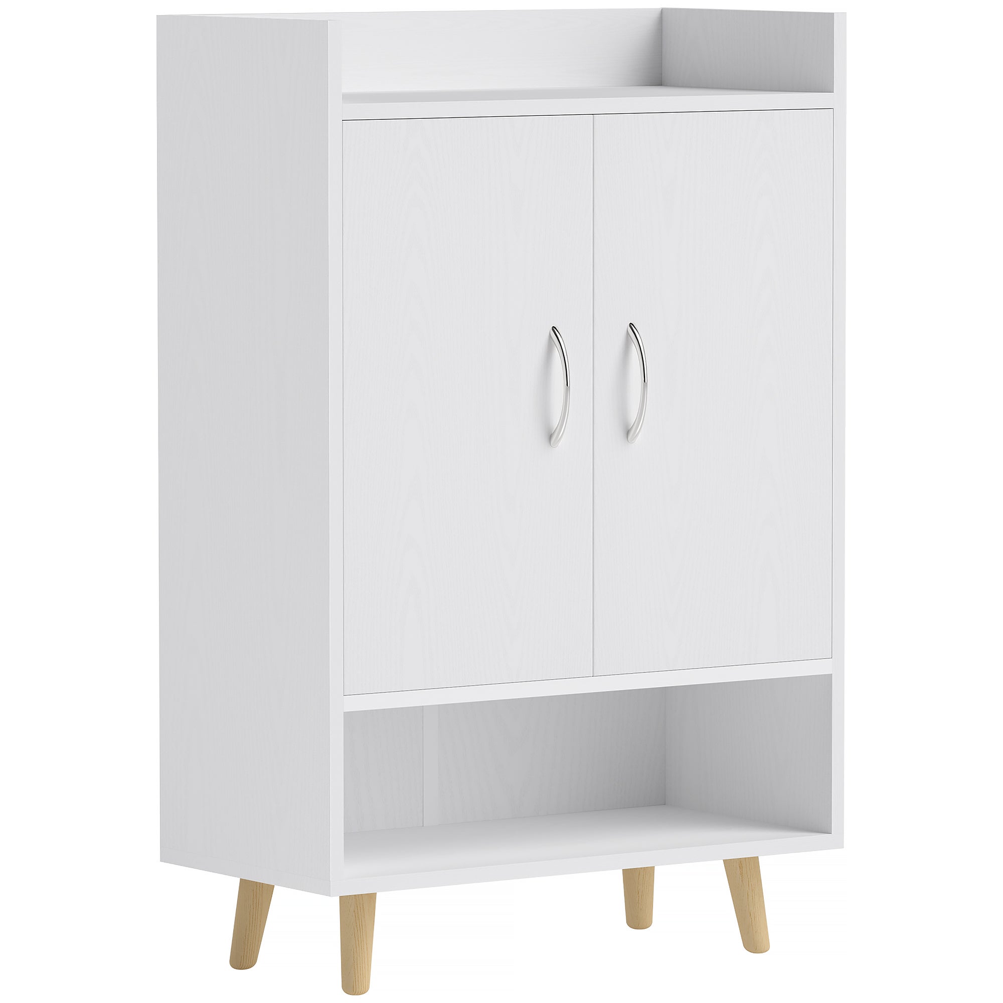 Armoire Meuble à Chaussures Palazzo INT - Bois Noir - 50x122x34 Cm - Neuf