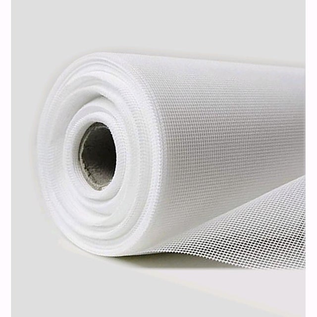 Rete Zanzariera in Fibra di Vetro Bianca Maglia 18X16 Altezza: 120 cm Rotolo: 30 mt