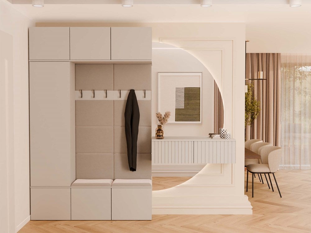Armoire, cachemire / beige, 150 x 238 x 35 cm - 3