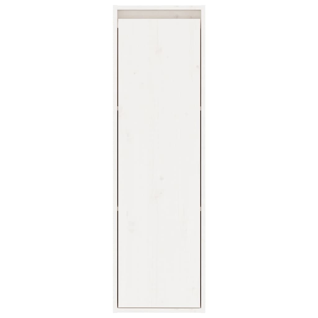 Maison Exclusive - Armario de pared 2 uds madera maciza pino blanco 30x30x100 cm - 4