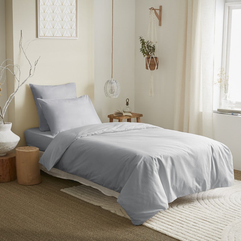 Parure De Lit Imprimé 3D 90x190 Cm - Thème Cheval Et Plage, Housse De Couette + 2 Taies - Coton Polyester, Toutes Saisons - 13