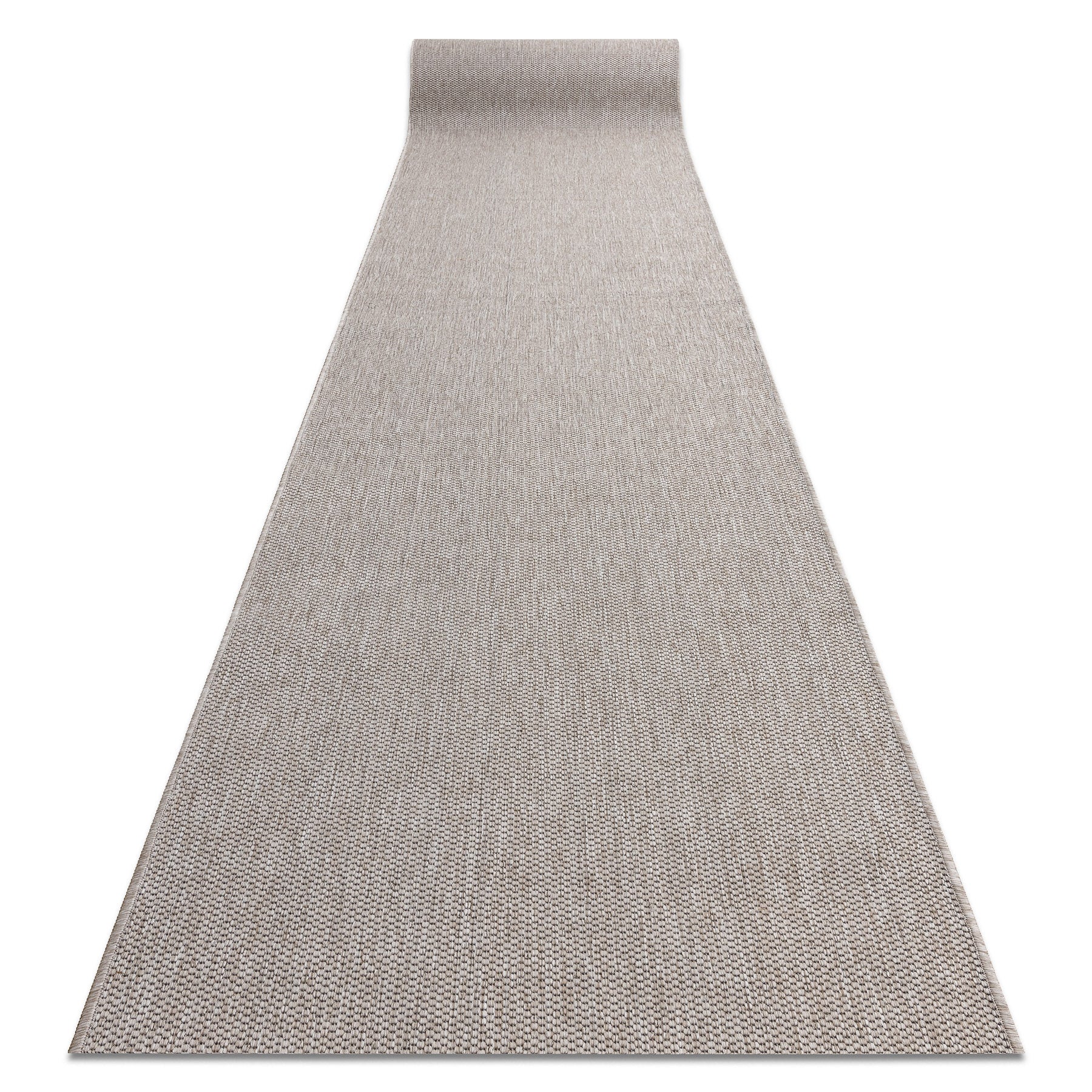 Alfombra de pasillo sizal floorlux modelo 20433 liso plateado 120 cm 120x200 cm
