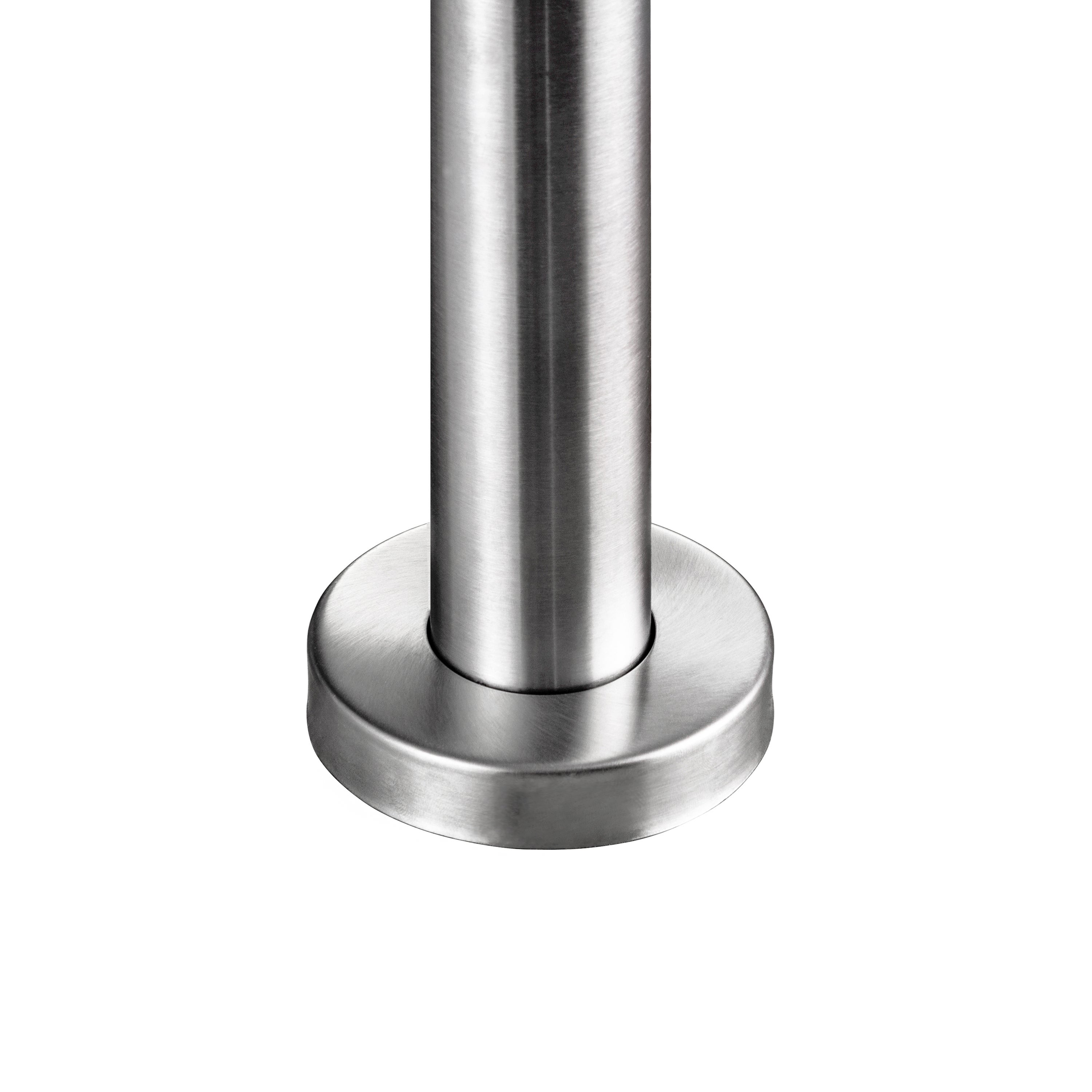 Garde-corps 120cm avec main courante, en acier inoxydable 201, pour intérieur et extérieur, garde-corps avec 3 traverses - 3