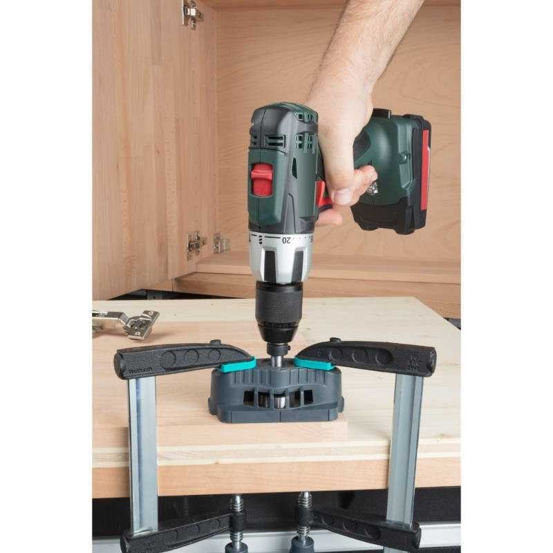 wolfcraft Guida di Foratura Mobile per Punte Forstner e Cilindriche - 7