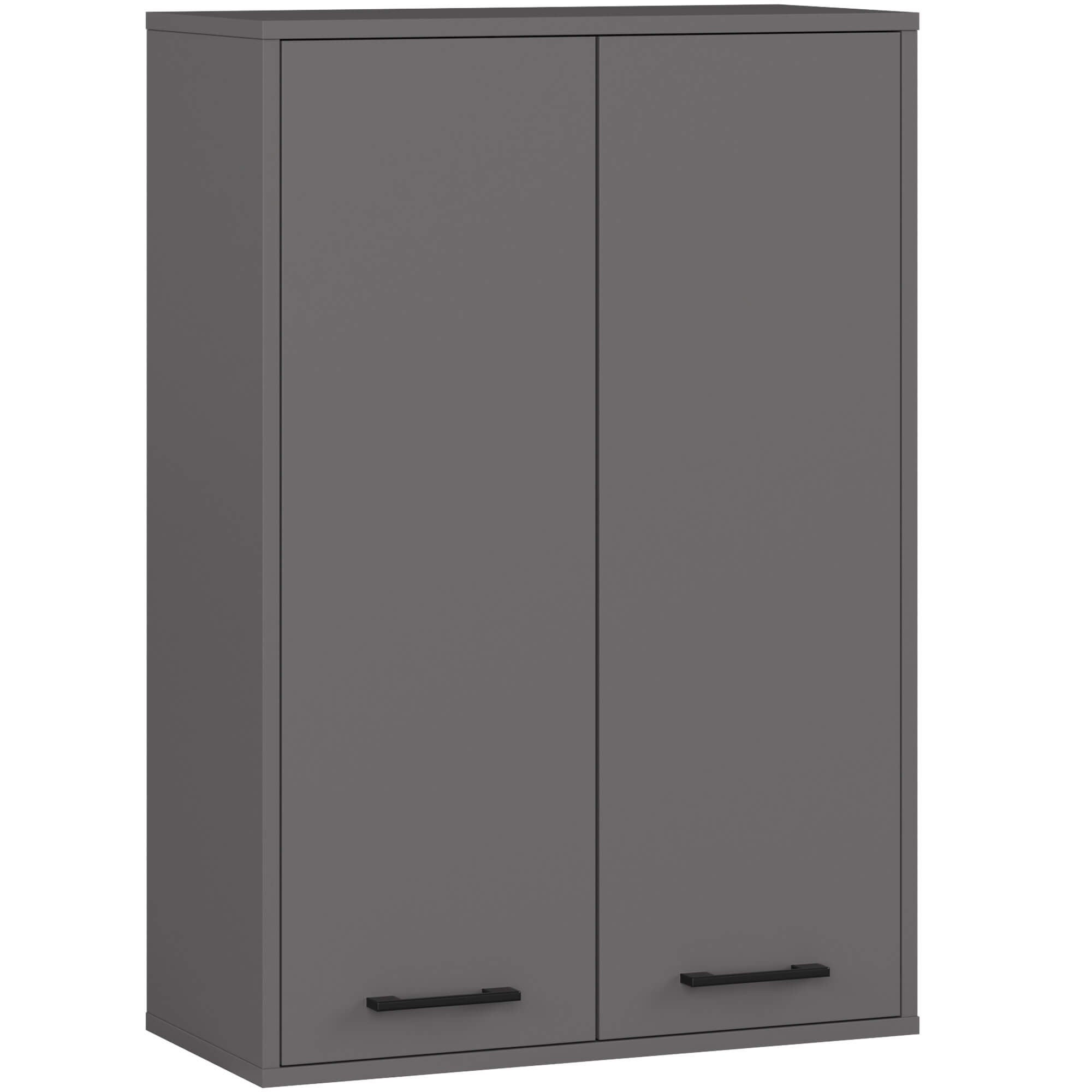 Szafka łazienkowa wisząca AKORD FIN Grafit Szary 64 cm 2 drzwi 64x30x94 cm