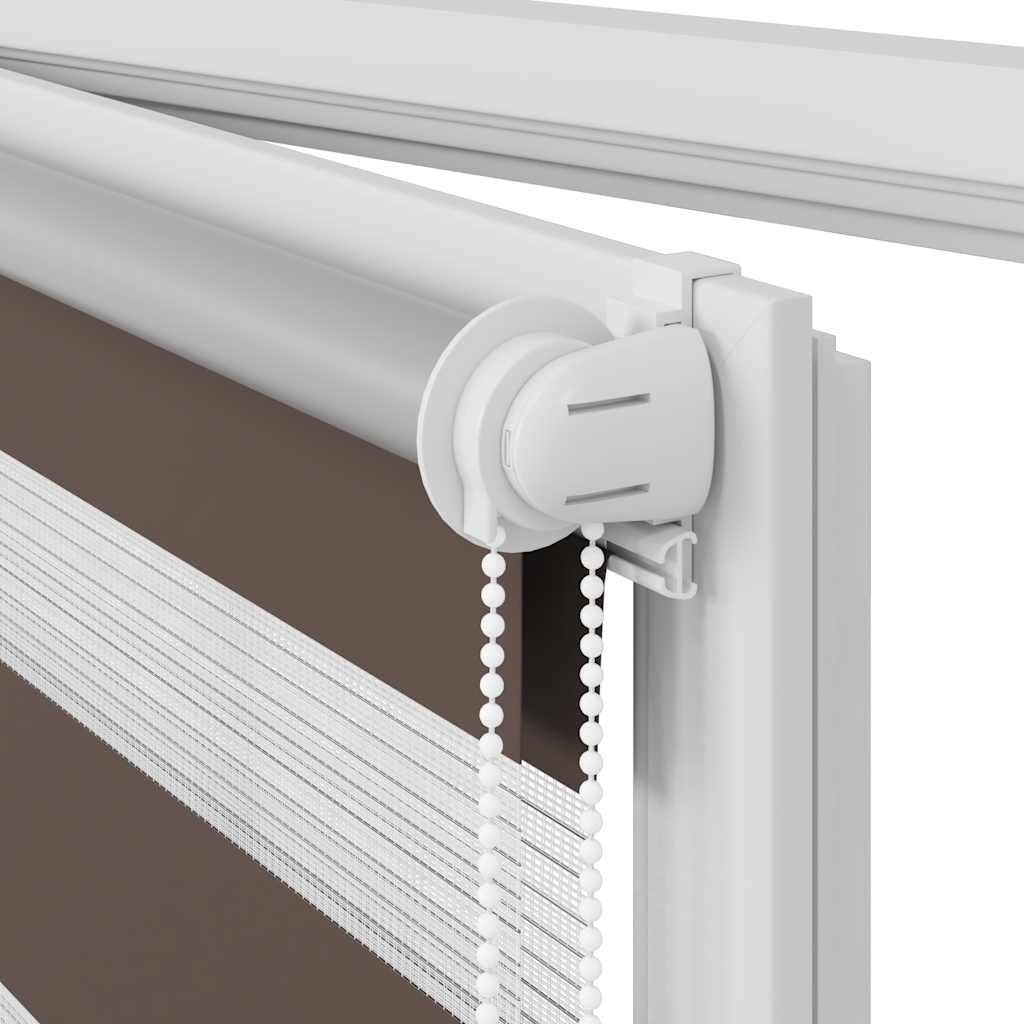 Tenda a rullo oscurante zebra 80x175cm caffé - 9