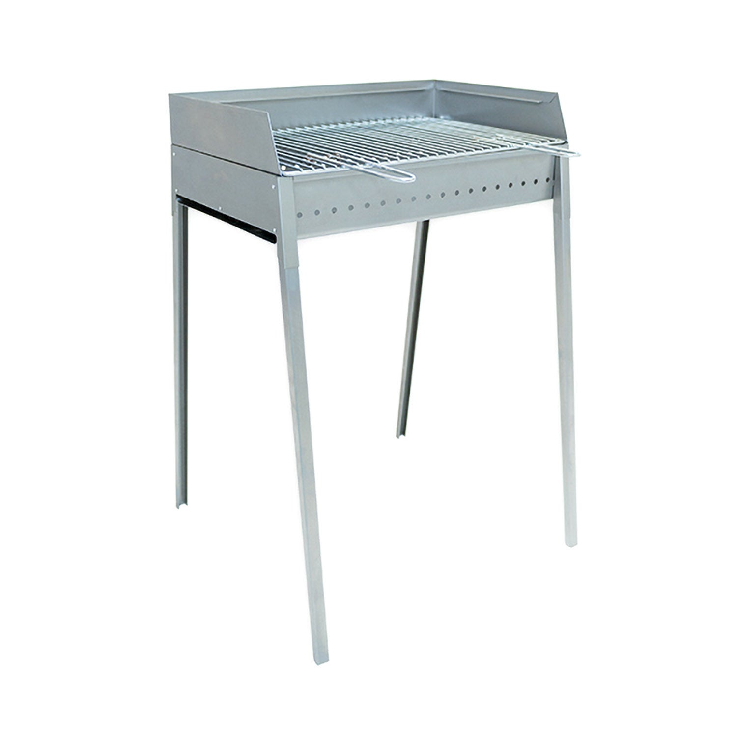 BBQJungs Tavolo Pieghevole Per Barbecue - Carrello Porta BBQ Da Tavolo Con Ruote | 58,5 X 85 X 50 Cm