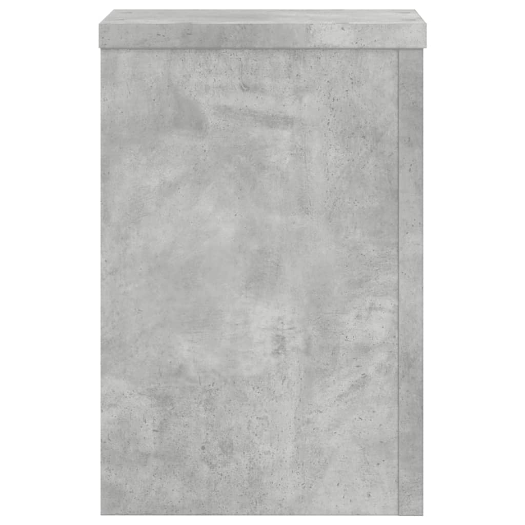 Supports pour plantes 2 pcs gris béton bois d'ingénierie - 6