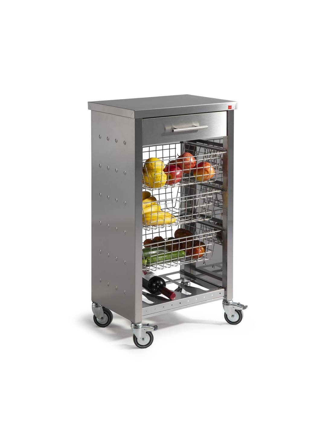 Don hierro - carro de cocina, carrito verdulero otto inox-