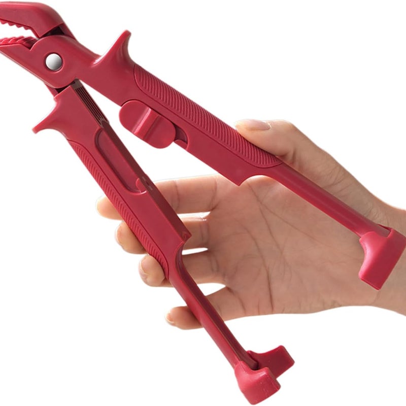 Wielofunkcyjne szczypce kuchenne, wielofunkcyjne szczypce chroniące przed oparzeniami do frytkownicy powietrznej, silikonowy klips 2 w 1 chroniący pr