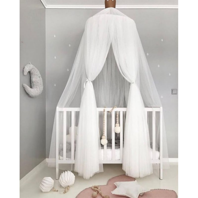 Pościel dziecięca, moskitiera dla niemowląt, moskitiera przeciw komarom, biała