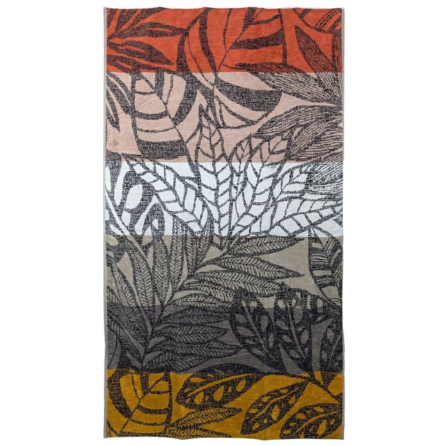 Drap de plage coton velours 100x180 cm collection TROPICA multicolore