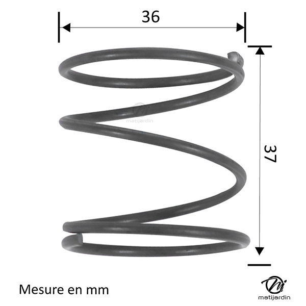 Ressort pression pour tête débroussailleuse universelle - 2