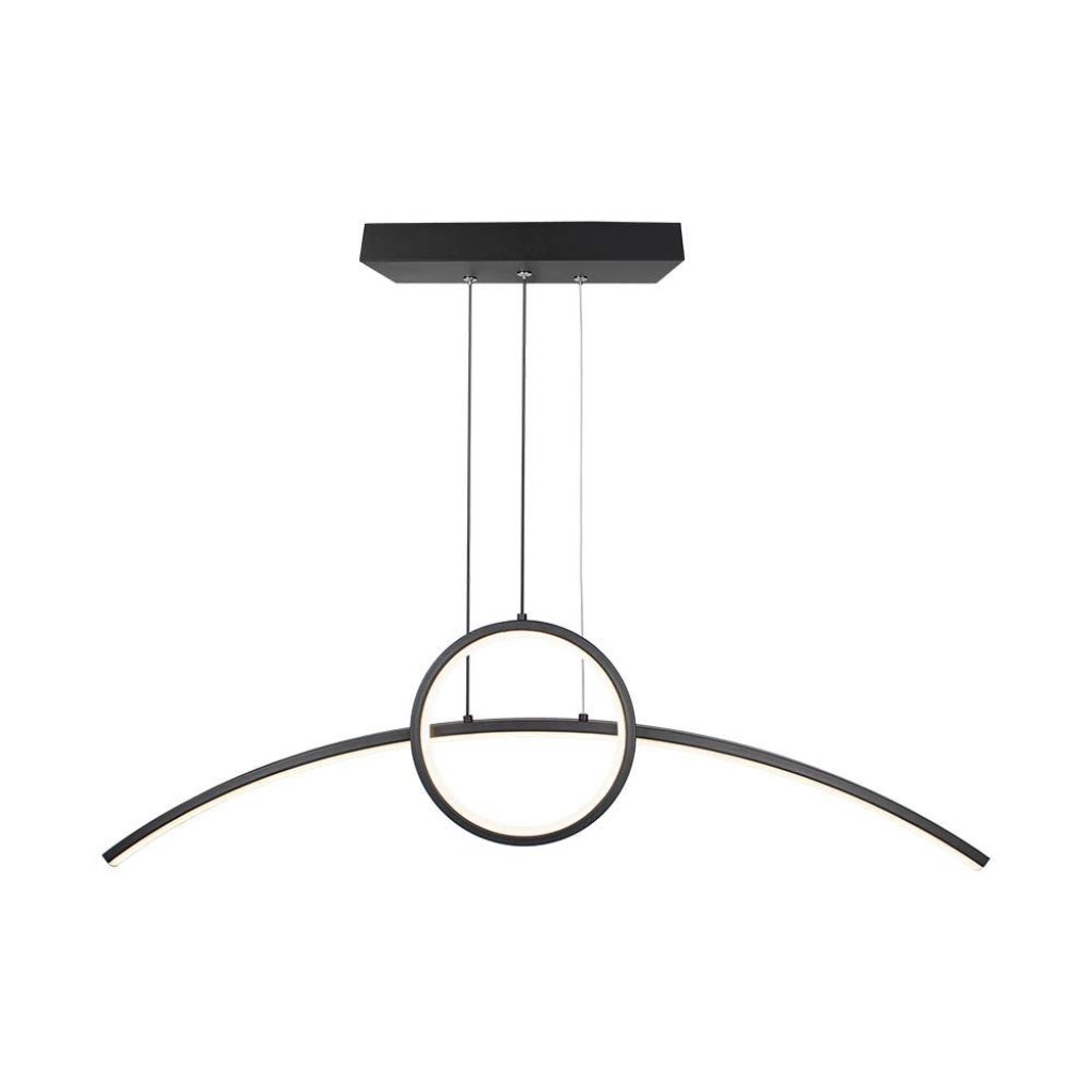 Lampa wisząca LED 36W o nowoczesnym wzornictwie, kolor czarny, 4000K