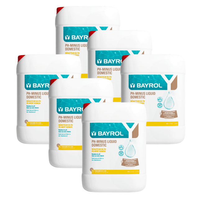 Pack de 6 pH Minus Liquid Domestic 20 L BAYROL
